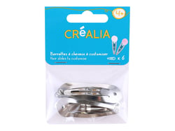 6 Barrettes à customiser - Crealia