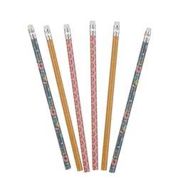 Lot de 6 crayons à papier - Cultura - Collection Floral