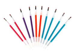 Pack de 10 cartouches pour stylo 4 couleurs effaçable et rechargeable - Coloris assortis fantaisie - Cultura