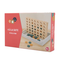 4 a la suite en bois - Jeu de société à deux -  Jeu de logique - Cultura