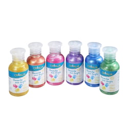 Lot de 6 gouaches au doigt couleur pastels 150 ml - Créalia