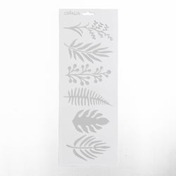 Pochoir 15 x 40 cm - Motifs feuilles - Créalia