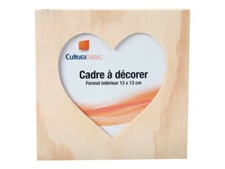 Cadre photo cœur - 13x13 cm - Créalia