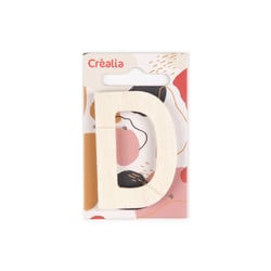 Lettre D majuscule - bois - 5 cm - Créalia