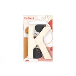 Lettre K majuscule - bois - 5 cm - Créalia