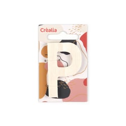 Lettre P majuscule - bois - 5 cm - Créalia