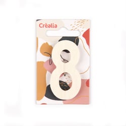 Chiffre 8 - bois - 5cm - Créalia