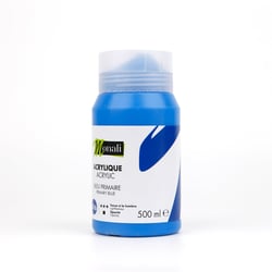 Pot 500 ml de peinture acrylique Monali - Bleu primaire