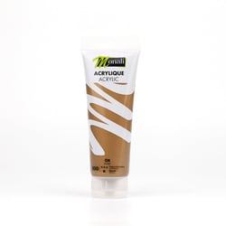 Tube de 120 ml de peinture acrylique Monali - Or