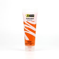 Tube de 120 ml de peinture acrylique Monali - Orange