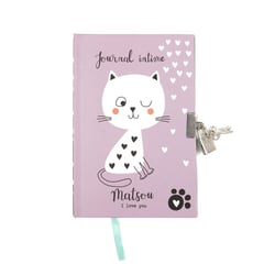 Journal intime avec cadenas Cultura - Collection Chat Design