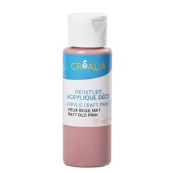 Flacon de peinture acrylique Créalia - 59 ml - Vieux rose mat