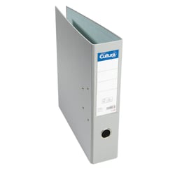 Classeur à levier A4 - Dos 70 mm - Carton et polypropylène - Gris souris - Cultura