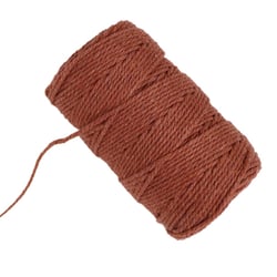 Fil macramé - Noël Campagne - Rouille - 2 mm x 66 m - Créalia