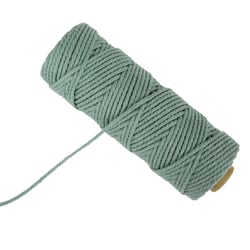 Fil macramé - Vert - 3 mm x 62 m - Créalia