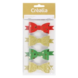 4 Nœuds d'emballage dorés - Créalia - Collection Noël Tradition