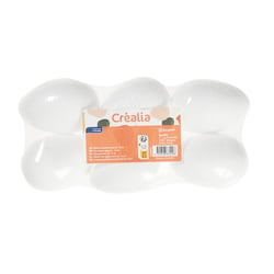 Lot de 6 œufs de Paques en polystyrène – Ø 8 cm – Créalia