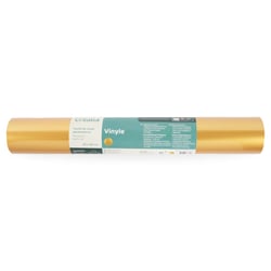 Feuille vinyle permanent - or - 30 x 120 cm - Créalia