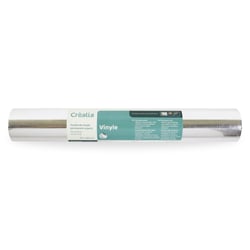 Feuille de vinyle permanent - argent - 30 x 120 cm - Créalia