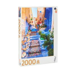 Puzzle 2000 pièces - Maroc ruelle bleue