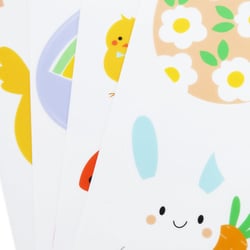 Planches de gommettes thème Pâques pour vitres - Créalia