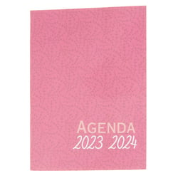 Agenda journalier A4 Liberty 2024 avec poches à stylos - Papeterie