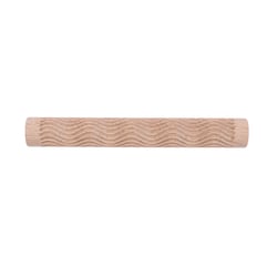 Rouleau de modelage en bois - Motifs vagues - 15 cm - Créalia