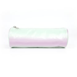 Trousse ronde Rainbow mint violet - 1 compartiment - Cultura