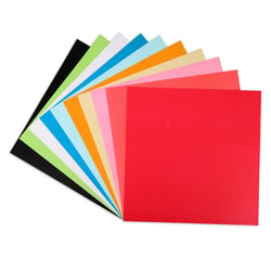 Set de 50 feuilles de papier recyclé - 180g/m2 - Créalia -  30,5 x 30,5 cm