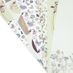 Lot de 7 feuilles décoratives - 30 x 30 cm – Créalia 