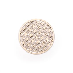 Fleur de vie en bois - Ø10 cm