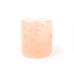 Bougeoir en sel lisse - 8 cm