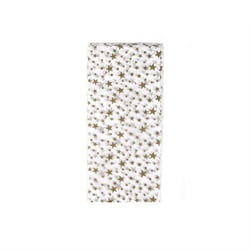 Papier de soie - 75 x 50 cm - Blanc étoiles - 4 feuilles - Créalia