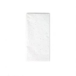 Papier de soie - 75 x 50 cm - Blanc pailleté - 4 feuilles - Créalia
