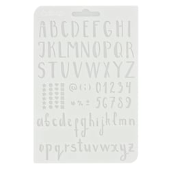 Pochoir alphabet et chiffre - Cultura