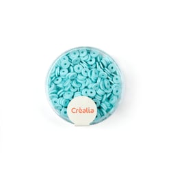 Perles heishi Créalia - Ø 6 mm - Vert d'eau