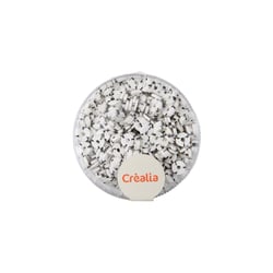 Perles heishi Créalia - Ø 6 mm - Blanc marbre