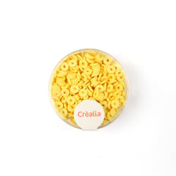 Perles heishi Créalia - Ø 6 mm - Jaune
