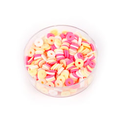 Perles heishi Créalia - Ø 6 mm - Mix Pop Superbloom