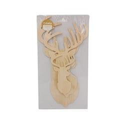 Cerfs en bois x3 - Créalia