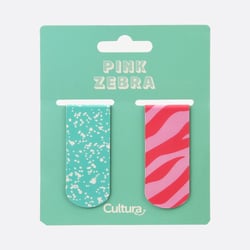 Marque-pages magnétiques x2 – Pink Zebra - Cultura