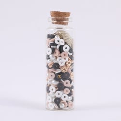 Mini kit perles heishi et pampilles - Noir – Créalia 