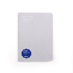 Carnet A5 - ligné - 160 pages - gris clair - Cultura
