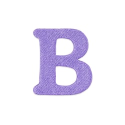 Patch lettre B thermocollant lilas - Créalia