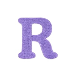Patch lettre R thermocollant lilas - Créalia
