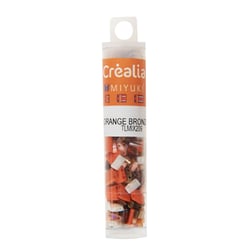 Perles Miyuki Tila - Tube 7 g - Corail et bronze - Créalia