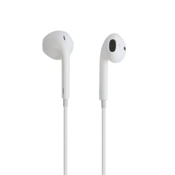 Écouteurs filaires semi intra-auriculaires - Blanc - Cultura
