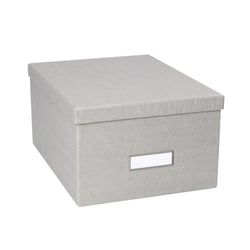 Boîte carton Grise 22,5 x 29,5 x 15 cm - Cultura