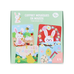 Coffret mosaïque en mousse x 4 – Collection Pâques enfants – Créalia enfants