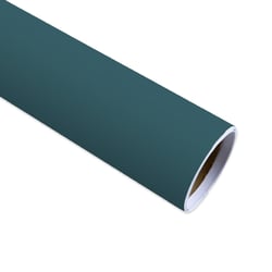 Feuille de vinyle permanent Créalia - Toucher doux bleu pétrole - 30 x 90 cm